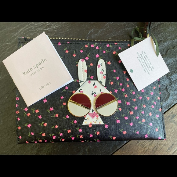 spademals money bunny small wristlet